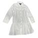 POLO RALPH LAUREN White Girls Paneled Cotton L/S Shirtdress Size 3/3T NWOT