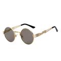 Steampunk Sunglasses / Gold Frame / Gold Mirror Lens 003
