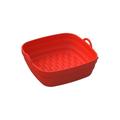 Square Dual Air Fryer Silicone Liners For Dual Air Fryer Basket Liners Reusable Silicone Pot Rectangular Air Fryer Accessories