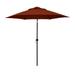 California Umbrella 9 ft. Eco Series Crank Lift Push Tilt Steel Market Umbrella Brick Polyester