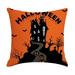 Hallowee n Pillow Covers Pumpkin Hat Pumpkin Pattern Hallowee n Linen Throw Pillowcase Cartoon Funny Festival Sofa Cover Combination (Without Pillow Core And Stuffing)