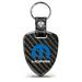 iPick Image for Mopar Logo Real Black Carbon Fiber Large Shield-Style Key Chain Official Licensed