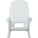 Plastics Rockaway Heavy Duty Resin Outdoor Rocking Chair Low Maintenance All-Weather Porch Rocker With Easy Assembly For Deck And Patio 600 Pound Capacity White