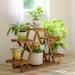 Multi Plant Stand Outdoor Patio Garden Flowers Pots Shelves Wood/ Bamboo/ Metal #15 6 tiered triangle corner plant