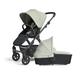 Silver Cross Tide Pushchair and Carrycot with Adaptors & Raincovers Sage on Black