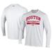 Men's Under Armour White Boston University Performance Long Sleeve T-Shirt