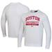 Men's Under Armour White Boston University Field Hockey All Day Fleece Pullover Sweatshirt