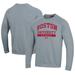 Men's Under Armour Gray Boston University Softball All Day Fleece Pullover Sweatshirt