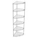 6 Tier NSF Metal Shelf Pentagonal Corner Wire Shelving Unit 600lbs Capacity Heavy Duty Adjustable Storage Rack with Shelf Liners for Kitchen Garage Office Etc Room Corner 72 H x 20 L x 20 D - Chrome