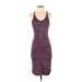 Wilfred Free Casual Dress - Bodycon Scoop Neck Sleeveless: Purple Dresses - Women's Size X-Small