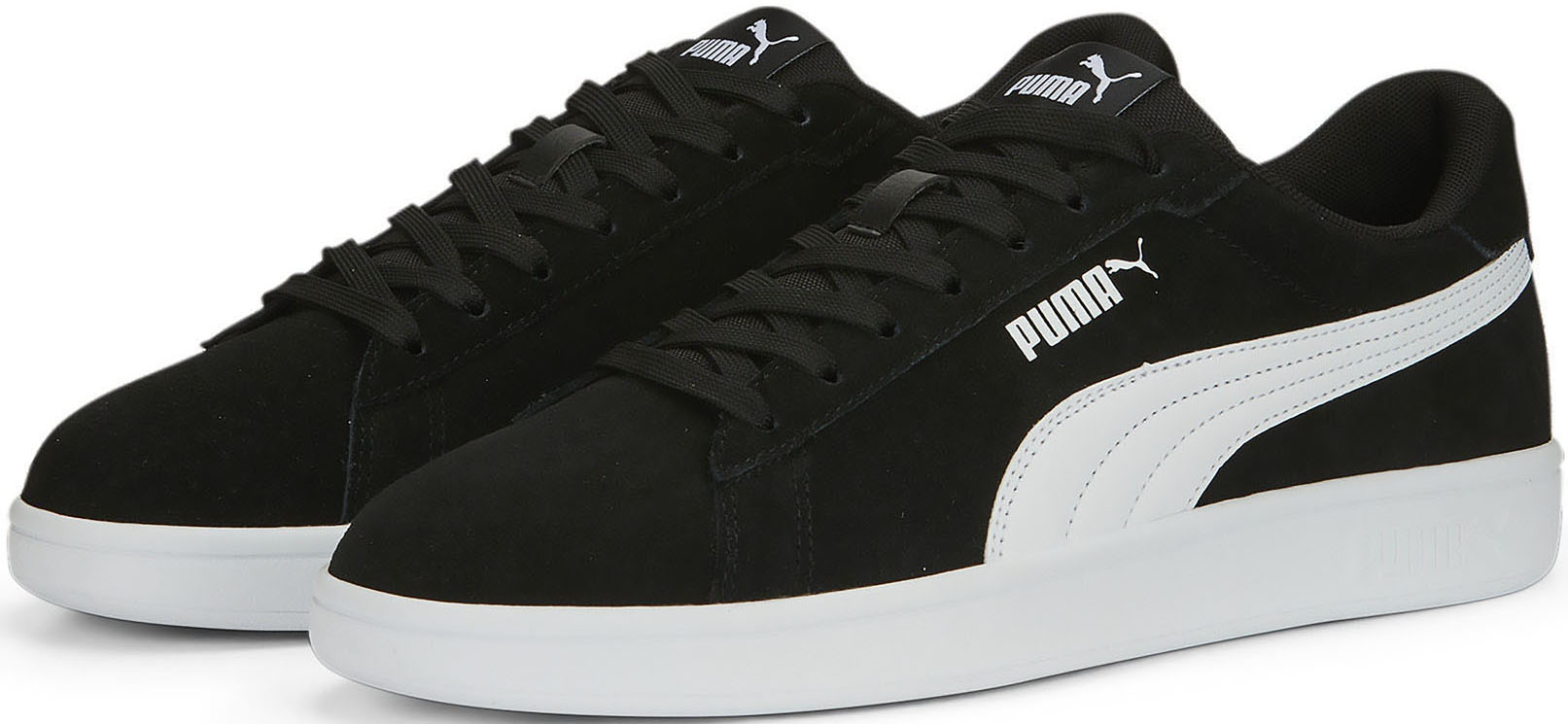 Sneaker PUMA "SMASH 3.0", Damen, Gr. 40, schwarz-weiß (puma schwarz, puma weiß), unifarben, Schuhe Sneaker