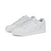 Sneaker PUMA "RBD GAME LOW", Gr. 38,5, weiß (puma weiß, puma weiß, puma team gold), Leder, Synthetik, sportlich, Schuhe