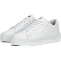 Sneaker PUMA "SMASH PLATFORM V3" Gr. 40, weiß (puma white, puma silver) Schuhe Sneaker