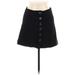 Zara TRF Casual A-Line Skirt Mini: Black Solid Bottoms - Women's Size Medium