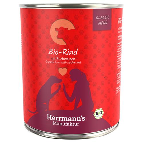 Herrmann’s Menü Classic 6 x 800 g – Bio-Rind mit Bio-Buchweizen