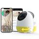 Simshine Baby Monitor with Camera and Night Vision, Face Covered Alert, AI Cry Soothing Lullaby, Breathing Detection, Temp Humidity, 2K HD Video Camera, 2-Way Audio