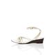 FIND Asymetric Toe Thong Wedge, Damen Peeptoe Sandalen, Elfenbein (Off-White Off-White), 38 EU (5 UK)