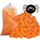 Orange Eco Flo Biodegradable Loose Fill Packing Peanuts Void Fill Great For Halloween Box Filler (30 Cubic Ft (2 Bags))