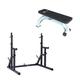 Body Revolution Home Gym Set - With Squat Rack and Bench - Weight Plate Storage, Dip Bars and Spotter Stands - Fitness Training Equipment for Men and Women