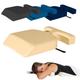 Female Breast Support Bolster Massage Cushion - Full Chest Support + Ergonomic Design + Soft Foam Cushioning + Durable PU Upholstery + Convenient Carry Strap (Agate Blue)