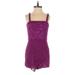 NBD X the NAVEN twins Cocktail Dress - Party Square Sleeveless: Purple Solid Dresses - Women's Size X-Small