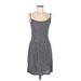 Brandy Melville Casual Dress - A-Line Scoop Neck Sleeveless: Gray Dresses