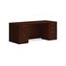HON Mod Double Pedestal Desk Wood/Metal in Brown/Gray | 29 H x 72 W x 30 D in | Wayfair HLPLDS72PSTM1