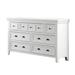 Lark Manor™ Crabill 7 - Drawer 56" W Solid Wood Double Dresser Wood in White | 36 H x 56 W x 16 D in | Wayfair 40A4438EA8CB4FCBA44EBB972C4D901F