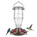 Arlmont & Co. Povilas Hummingbird Feeder Glass in Indigo | 10 H x 8.5 W x 8.5 D in | Wayfair D7F1F04E9E264538A468D68E241B696F