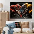 Red Barrel Studio® Yellow Football Dynamic Formation - Print on Canvas Metal | 24 H x 32 W x 1 D in | Wayfair 9CD4FE98A32640A68DD19DCD5CFBE495