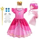 Robe de carnaval du film Luigi Brothers Princess Peach pour filles costume de plombier Super Bros