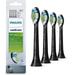 Philips Sonicare Optimal Whitening Black Brushsync Heads (Compatible With All Philips Sonicare Handles) 4 Pack