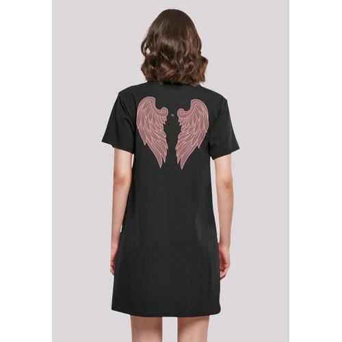 „Shirtkleid F4NT4STIC „“Engel Damen T-Shirt Kleid““ Gr. S, schwarz Damen Kleider Freizeitkleider Print“