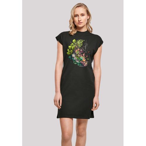 „Shirtkleid F4NT4STIC „“Blüten Baum Kleid““ Gr. M, schwarz Damen Kleider Freizeitkleider Print“