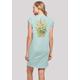 Shirtkleid F4NT4STIC "Blumen Muster grün" Gr. XL, blau (bluemint) Damen Kleider Freizeitkleider Print