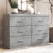 GALANO Carmelo 6-Drawers Concrete Gray Dresser 31.7 in. x 46.5 in. x 16.3 in.