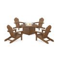TrexÂ® Outdoor Furnitureâ„¢ 5-Piece Monterey Bay Adirondack Conversation Set with Fire Pit Table in Tree House