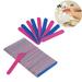 Temacd 100Pcs Home Beauty Salon Double-Sided Disposable Nail File Emery Shaping Board