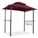 Clihome 8 X 5 Ft Outdoor Grill Douboe Tier Soft Top Gazebo Red