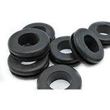 Rubber For 1 Panel Hole - 11/16â€� ID X 1 5/16 OD Fits 1/8â€� Panel - Oil Resistant Buna-N Rubber - Black Rubber Grommet Round Rubber Grommet (5)