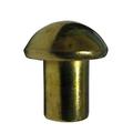 X 1/4 Brass Round Head Rivet (MS20435-B5-4).273 Head Dia.117 Head Height (Pack Of 1 LB - Approximately 360 Pieces)