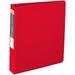 Office Depot Brand Nonstick 3-Ring Binder; 1 1/2in Round Rings; 49% Recycled; Red