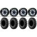 Fuel Triton 24 Wheels Blue 35 MotoSlayer Tires Kawasaki Mule Pro FXT