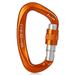 Yabuy 25KN Professional Climbing Carabiner Screw Locking Gate Carabiner Heavy Duty D-shape Climbing Buckle D-ring Carabiner Lightweight Hammock Locking Clip for Climbing Rappelling Canyoning Hammo