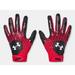 Under Armour Men s UA Clean Up Baseball Batting Gloves 1378764-001 Black/Red/White