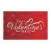 JPLZi Valentine s Day Banner Happy Valentine s Day Background Cloth Banner Valentine s Day Party Flag Decoration Articles 90*150cm/35.4*59in