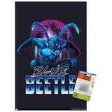 DC Comics Movie Blue Beetle - City Wall Poster with Push Pins 14.725 x 22.375