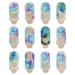 12Pcs Zodiac Pattern Webcam Cover Creative Notebook Camera Cover Mixed Style