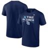 Men's Fanatics Navy Tampa Bay Rays 2023 Postseason Locker Room T-Shirt