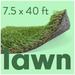 ALLGREEN Lawn 7.5 x 40 FT Artificial Grass for Pet Lawn and Landscaping Indoor/Outdoor Area Rug